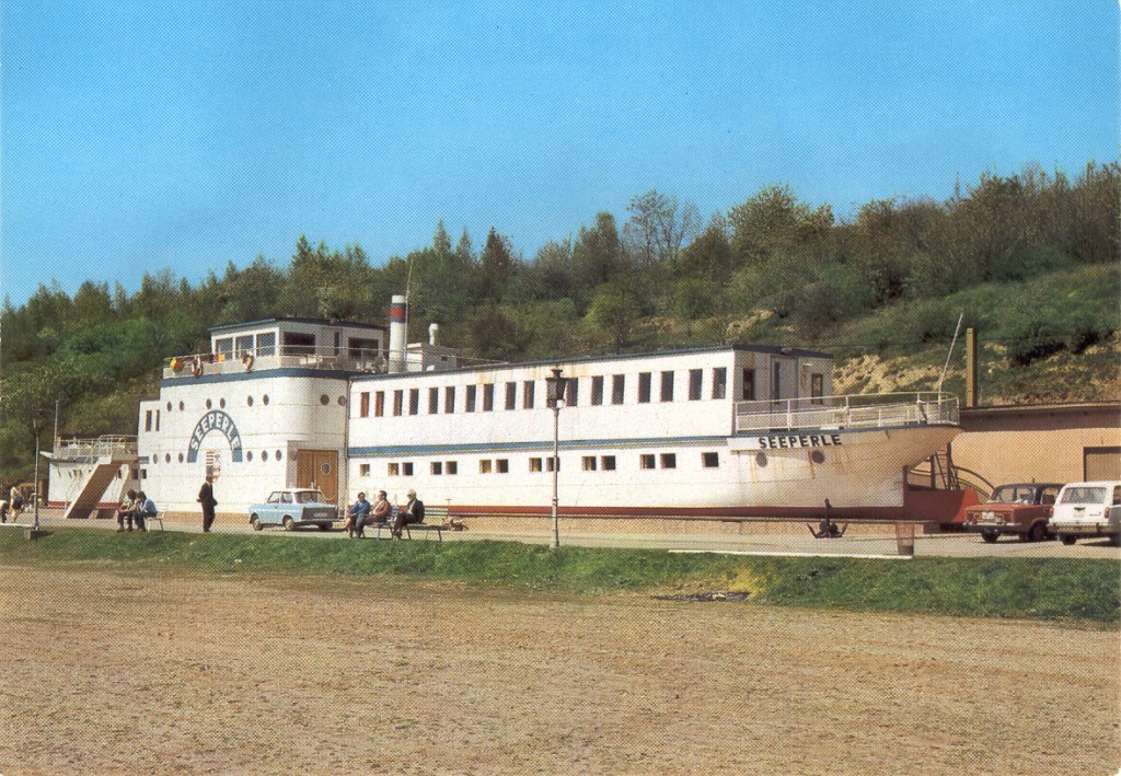 1980-um SEEPERLE am Süßen See in Halle, Repro PK