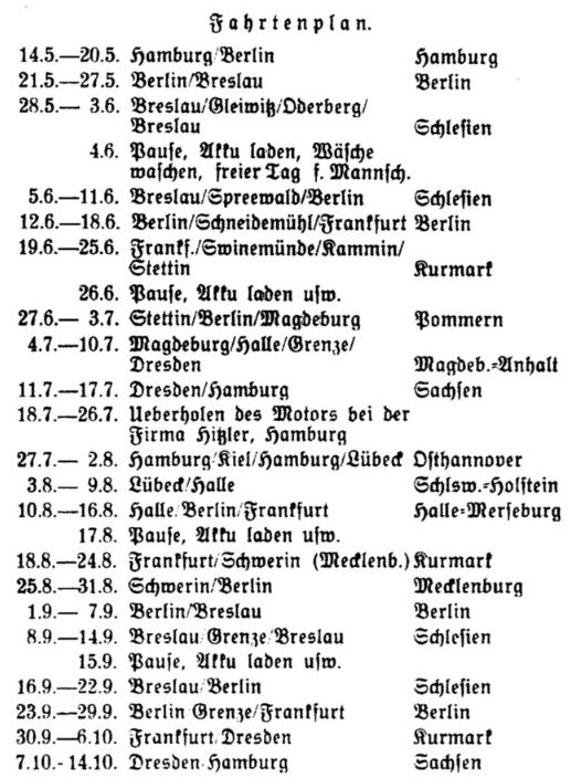 Hans Schemm_Fahrtenplan 1937